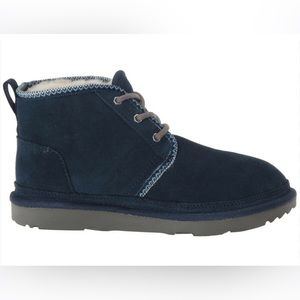 UGG Kids Dark Blue Suede Boots